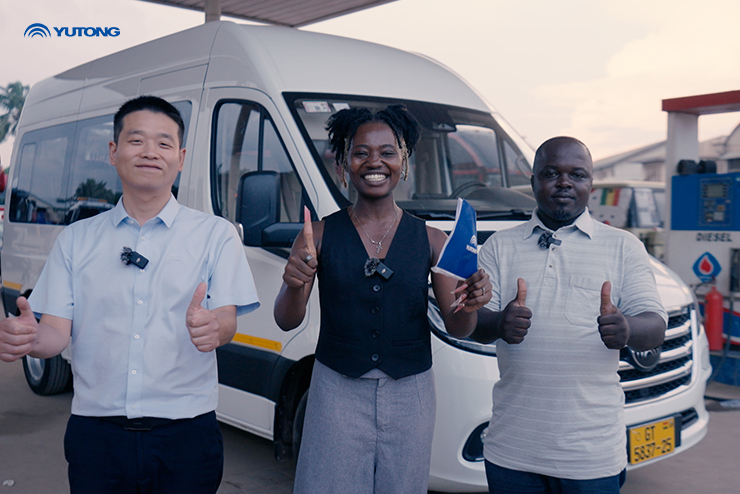 Yutong Van simpose sur les routes ghanéennes : fiabilité, efficacité énergétique et confort !